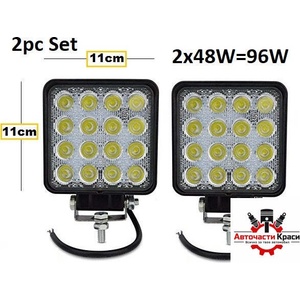  ХАЛОГЕН -led- 96w Метал-прав. 11см 2бр. к-т А-2174-А (a-2174-a)