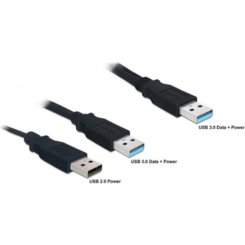Delock Кабел на Delock - 82908 (USB-A 3.0 - USB-A 3.0 + USB-A 2.0, апа/apa/apa, 60 cm) (82908)