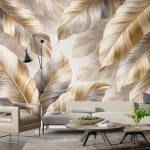 Art Gift Decor Фототапет за хол със златни елементи