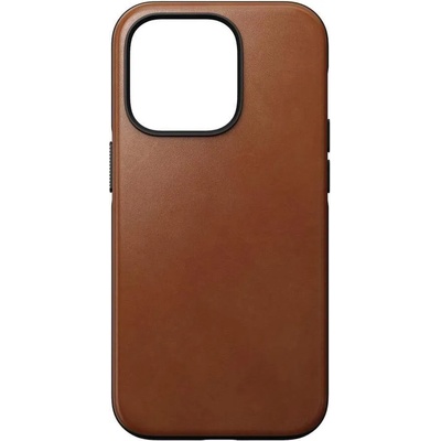 Nomad Modern Leather MagSafe Case - кожен (естествена кожа) кейс с MagSafe за iPhone 14 (кафяв)