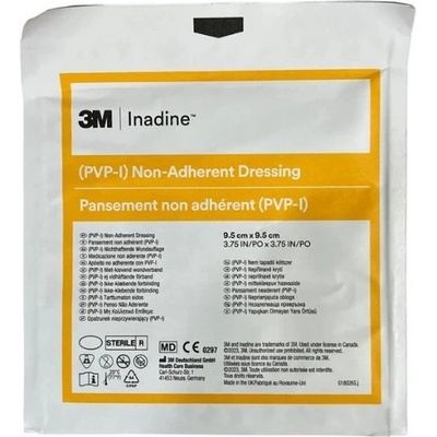 INADINE Povidone Iodine neadhezívne krytie 9,5 x 9,5 cm 1 ks