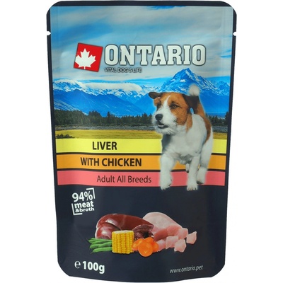 Ontario Adult játra s kuřecím ve vývaru 100 g