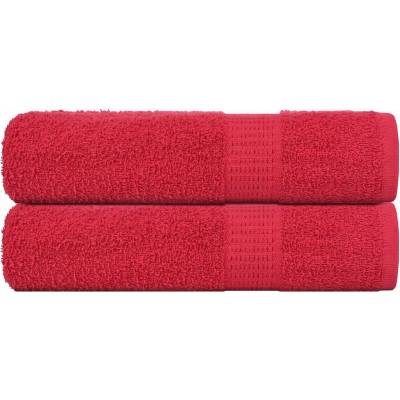 vidaXL Кърпи за ръце FROGN 2 бр. Червени 50x100 см 360 г/м2 (136926)