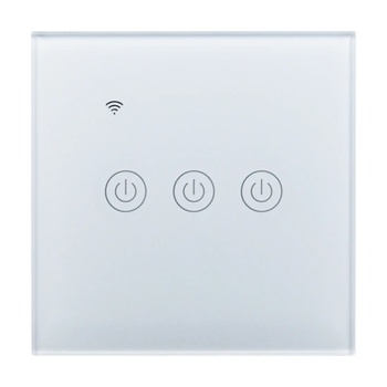 Image 1 of TH WiFi Сензорен ключ за осветление - троен (3 цвята) (SHWF01004)