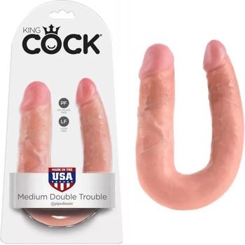 Двойно дилдо за двоен проблем, 35см. - Double Trouble Flesh (PIPE551421)