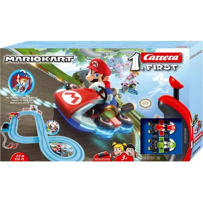 Carrera Carrera FIRST Nintendo Mario Kart писта играчка със състезателни автомобили, Mario и Luigi (20063028)