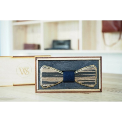 Wood Style Motýlek Hranatý Modrotisk Dub černý