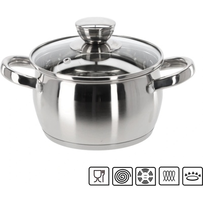 marka niezdefiniowana NEREZOVÝ HRNEC S POKLICÍ 1,5 L 16 CM BELLY *3110