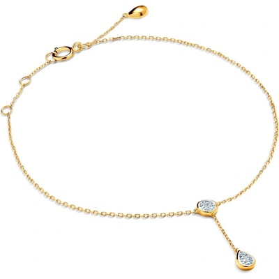 Гривна Капка Savicki: злато, диаманти