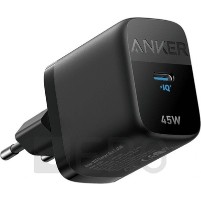 Зарядно устройство Anker 313, от контакт към 1x USB-C(ж), 20V/2.25A, черна, 45W (A2643G11)