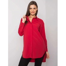 Basic dámská košile s dlouhým rukávem -em-ks-005.34 bordo
