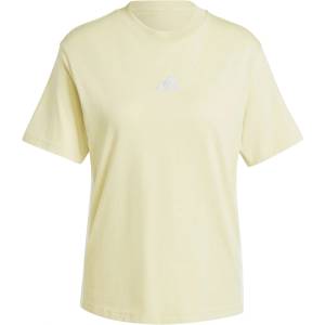 adidas Дамска тениска Adidas Essentials 3 Stripe T-Shirt Womens - Powder Yellow