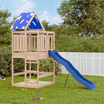 vidaXL Комбинирано детско съоръжение за игра на открито, бор масив (3279211)