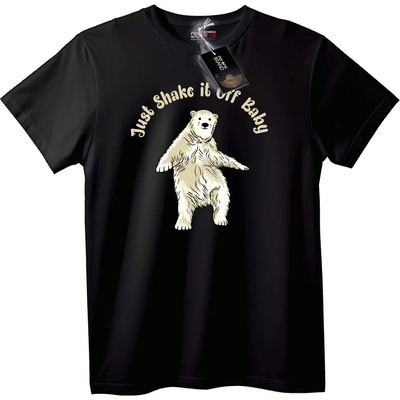 NOONEBRAND Тениска Разтърси мечка - L, Black