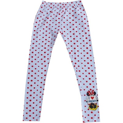 Minnie Mouse legíny bílá s puntíky