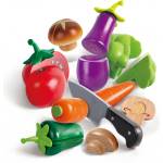 Hape Дървен комплект Hape - Зеленчуци, 8 части (H3161)