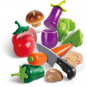 Hape Дървен комплект Hape - Зеленчуци, 8 части (H3161)