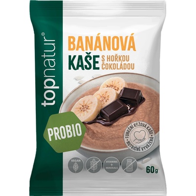 topnatur Probio KAŠA Banán s čokoládou instantná ryžová kaša 60 g