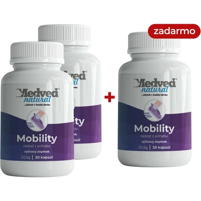 Medveď natural Mobility 2+1 30 kapsúl