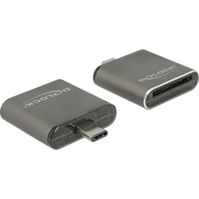 Delock четец за карти с един слот SDHC / SDXC UHS-II / MMC с USB Type-C конектор (91498)