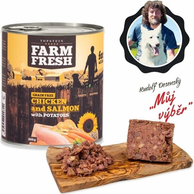 Topstein Farm Fresh kuřecí a losos s bramborami 800 g