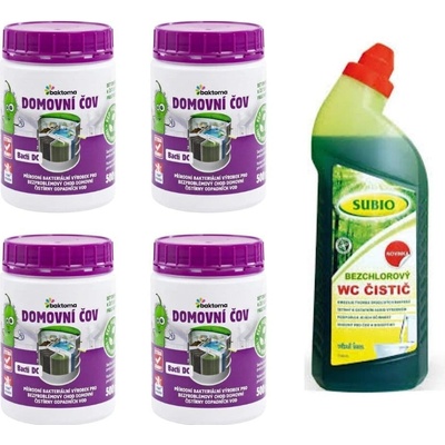 Baktoma Bacti DC Bakterie do ČOV 4 x 0,5 kg + WC čistič ZDARMA – Zbozi.Blesk.cz