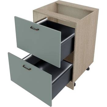 Image 1 of ИРИМ Долен кухненски шкаф с две чекмеджета МФ-Олив мат-11-72 60 см