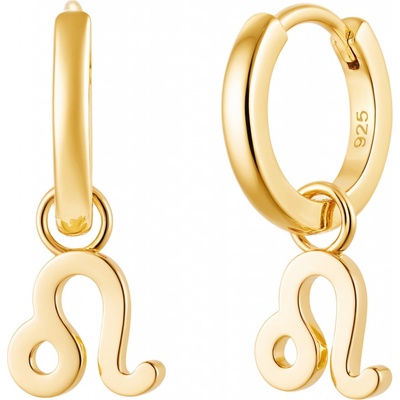 Olivie Stříbrné náušnice LEV GOLD 9591