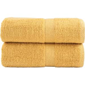 vidaXL Премиум кърпи за пране SOLUND 2 бр. златни 30x30 см 600 г/м2 (137275)