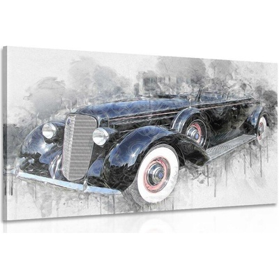 Obraz historické retro auto - 120x80