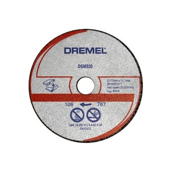 Dremel(R) Kotouč řezný na kov DSM510 bal.3ks