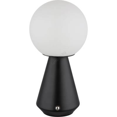 GLOBO 21029S - LED настолна лампа SORA 1, 5W/5V, 1800 mAh, черна (GL8575)