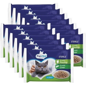 PreVital Cat Sterile Консерва пиле/черен дроб в сос 52 x 100 г