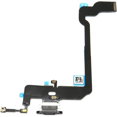 Apple iPhone Xs - Nabíjecí Konektor + Flex Kabel - barva černá