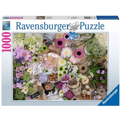Ravensburger Пъзел Ravensburger от 1000 части - Великолепни цветя (17389)