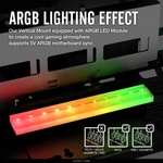 EZDIY-FAB Брекет за вертикален монтаж на 45° GPU EZDIY-FAB ARGB PCIe 4.0 Riser Cable - Бял (YIHPI333-19)
