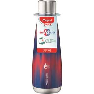 Maped Термос, двустенен, 500 ml, неръждаема стомана, MAPED PICNIK "Concept Adult", синьо-червен печат 871192 (871192)