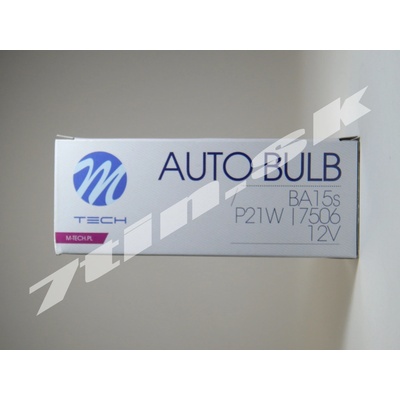 M-Tech Auto bulb P21W, BA15s 12V 21W 10 ks