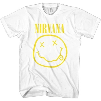 Nirvana Yellow Happy Face White L Риза (<![CDATA[NIRVTS04MW03]]>)