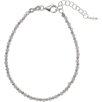 Alisia korálkový náramek z chalcedonu AL1235-Argento-Calcedonio