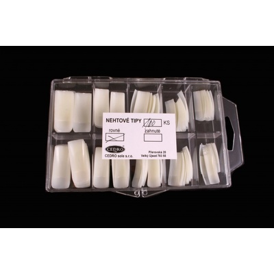 Cedro nehtové tipy zahnuté box 100 ks