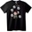 NOONEBRAND Тениска Аниме чиби цвете - 6XL, Black