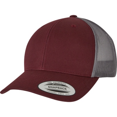 Flexfit 6606/6606T Trucker Vintage COT556606adz99 maroon/grey Kaštanová/šedá