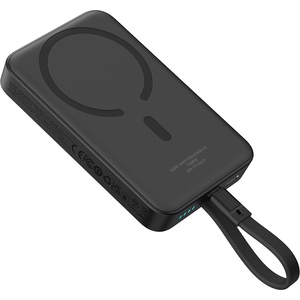 Baseus MagSafe External Battery Pack, USB-C, Lightning, 30W, 10000mAh - Baseus Magnetic Mini (P1002210B113-00) - Черен