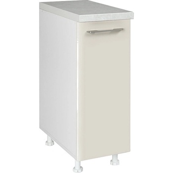 Matis Кухненски шкаф долен с една врата in mdf d30 бежов гланц