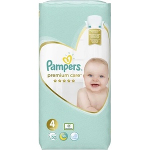 Pampers 4 Premium Care 52 броя - bubu