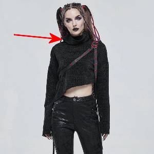 Devil fashion дамски пуловер devil fashion - С ДЕФЕКТ- my704