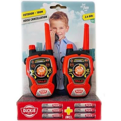 Dickie Toys Детска играчка Dickie Toys - Уоки-токита, 2 броя, червени (201118195)