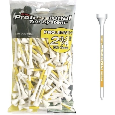 Pride Tee Professional Tee System (PTS) 2 3/4 69mm 100ks žlutá – Zboží Dáma
