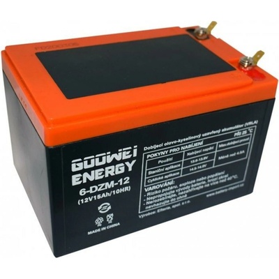 GOOWEI ENERGY 12V 15Ah 6-DZM-12 – Zboží Mobilmania